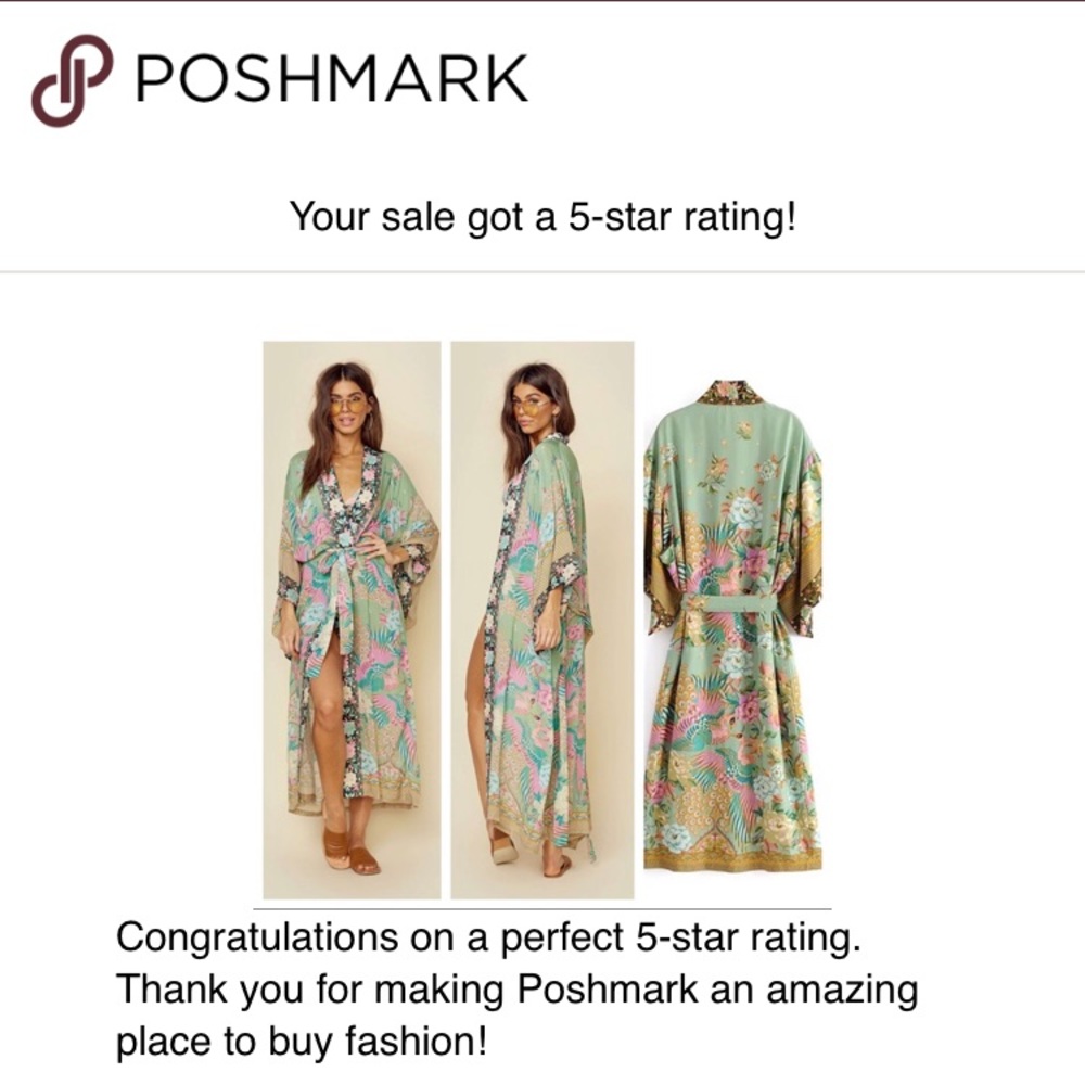 5βοΈ FAV BESTSELLER Boho Cloud Dancer Kimono Wrap CoverUp Robe - Picture 7 of 7